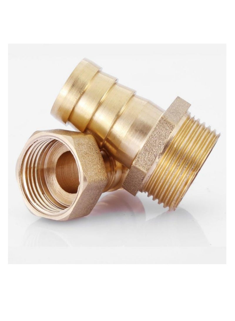 GA Brass Male Hose Nipple, BSPT External Thread,  Hose Nozzle, Copper heavy duty  copper  Style Fitting(1pcs set) Male 3/4 inch*8mm - Image 3