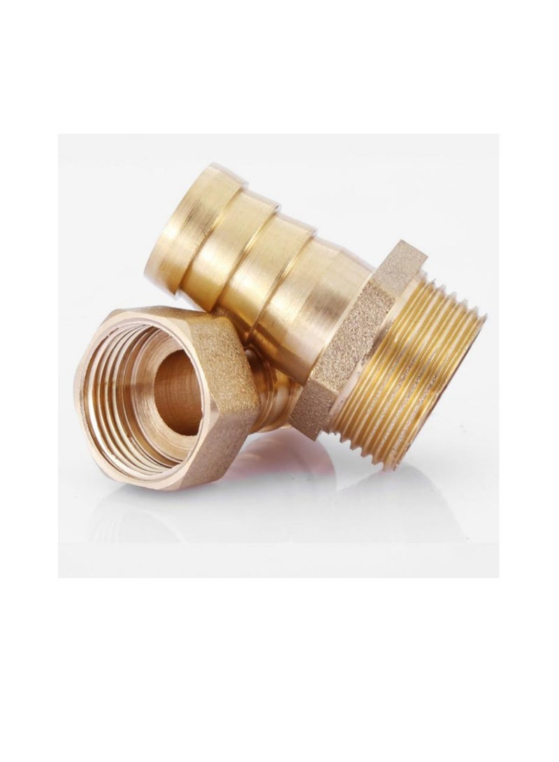 GA Brass Male Hose Nipple, BSPT External Thread,  Hose Nozzle, Copper heavy duty  copper  Style Fitting(1pcs set) Male 3/4 inch*8mm - Image 1