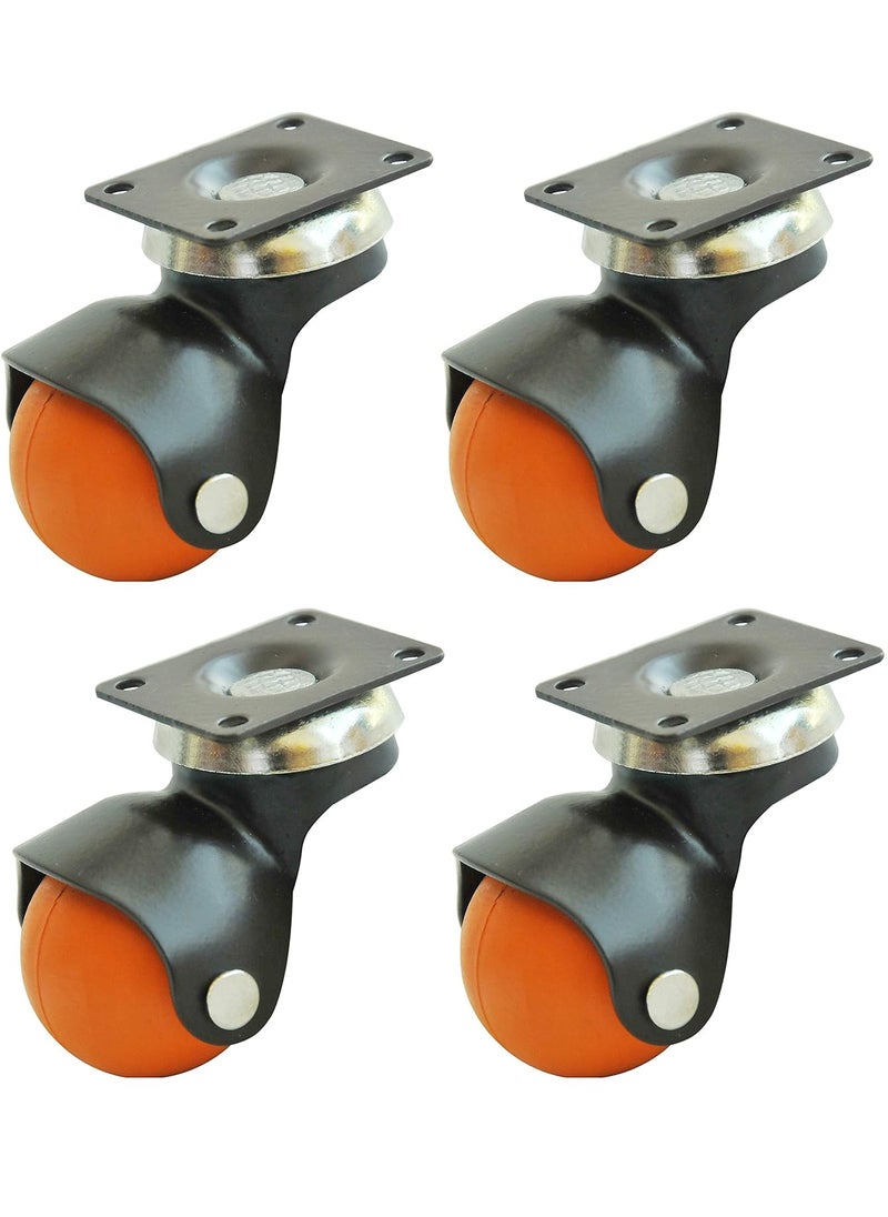 ACKWHEEL Ackwheel 15Inches Ball Castor Wheel Plate MultiColour 4 Pcs A73  - Image 1