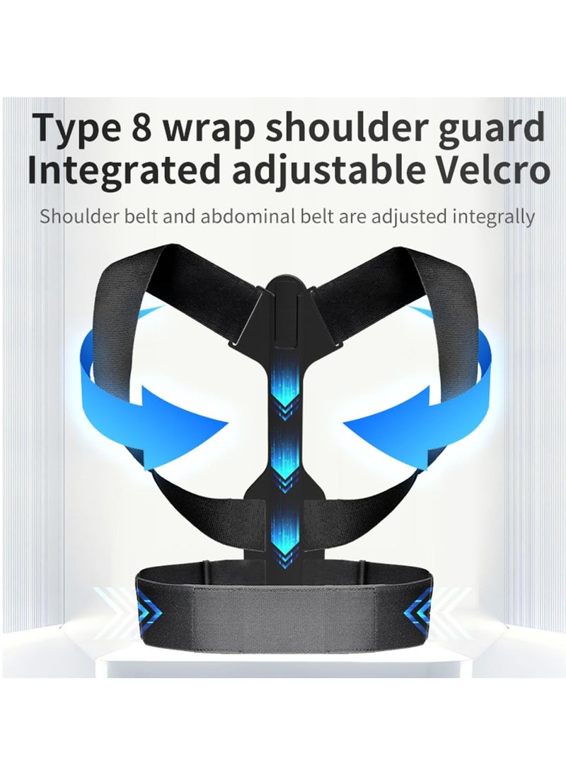 KASTWAVE Posture Corrector for Men Women Teenagers Students, Vibration intelligent Reminder Back Brace Adjustable Detachable Back Straightener (LCD Style) - Image 5