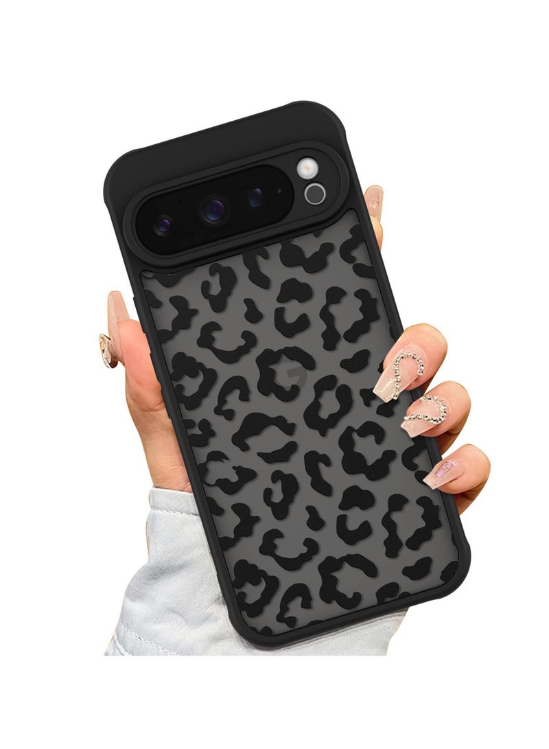 Google Pixel 9 Pro XL Leopard Print Case with MagSafe Magnetic Protection Cover Full-Coverage Drop Protection with Raised Camera Bump Anti-Fingerprint Coating Compatible with MagSafe Wireless Charging in Vehicles - Image 1