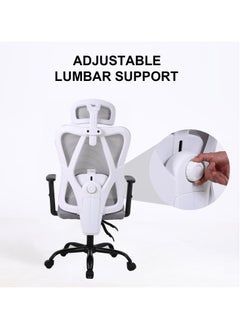 Ergonomic Office Chair High Back Chair with Adjustable Armrest, Lumbar Support and PU Wheels, Mesh Computer Chair, Gaming Chairs, Executive Swivel Chair - pzsku/Z8FF38D670918DE92A7ABZ/45/_/1718681617/0c43f146-ca10-431e-9807-865eae841f1e