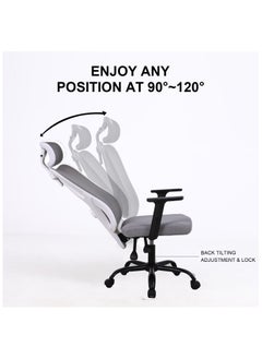 Ergonomic Office Chair High Back Chair with Adjustable Armrest, Lumbar Support and PU Wheels, Mesh Computer Chair, Gaming Chairs, Executive Swivel Chair - pzsku/Z8FF38D670918DE92A7ABZ/45/_/1718681617/313c66e5-df1b-4502-8f69-7a18b87e34e8