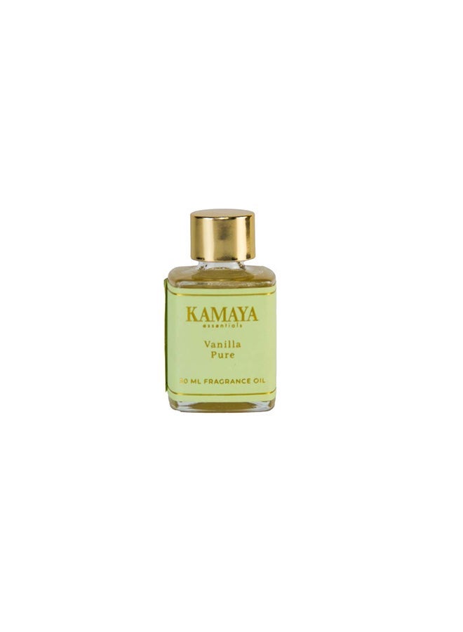 KAMAYA IRIS Collection Vanilla Pure Essential Oil in long lasting fragrance , 30ml | clear bottle with gold lid - Image 2
