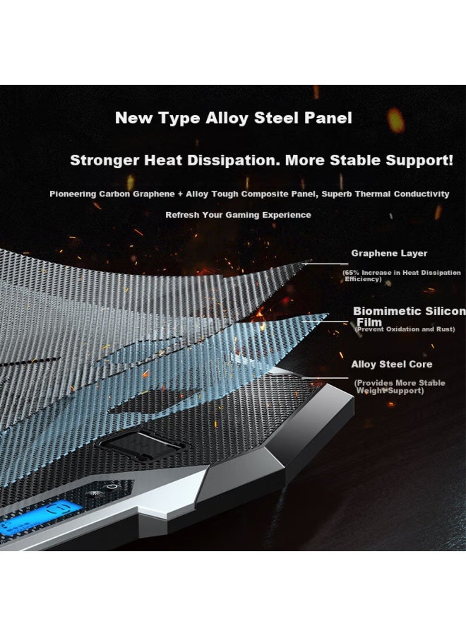 Ice Coorel K9 Pro Laptop Cooler Stand With Usb3.0 Interface Rgb Light For Lenovo Alienware Savior - Image 4