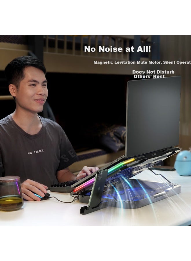 Ice Coorel K9 Pro Laptop Cooler Stand With Usb3.0 Interface Rgb Light For Lenovo Alienware Savior - Image 5