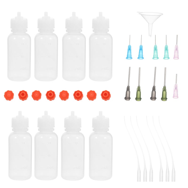1 Set Mini Funnel Tips Applicator Bottle With Tips And Cap Tips Squeeze Bottle Bottle Glue Bottles - Image 5
