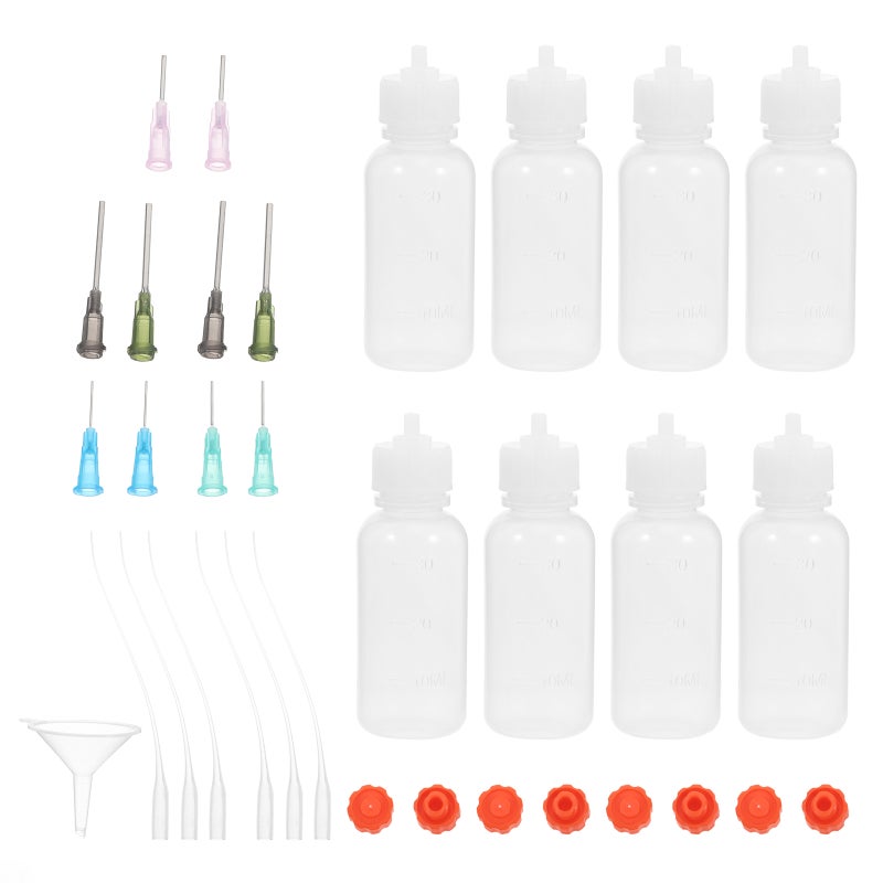 1 Set Mini Funnel Tips Applicator Bottle With Tips And Cap Tips Squeeze Bottle Bottle Glue Bottles - Image 1