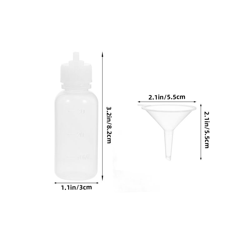 1 Set Mini Funnel Tips Applicator Bottle With Tips And Cap Tips Squeeze Bottle Bottle Glue Bottles - Image 4