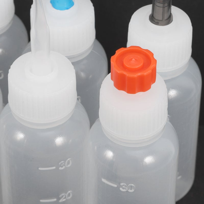 1 Set Mini Funnel Tips Applicator Bottle With Tips And Cap Tips Squeeze Bottle Bottle Glue Bottles - Image 3