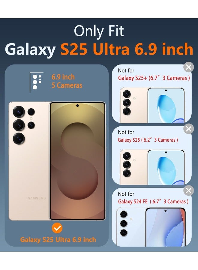 Samsung Galaxy S25 Ultra Case with Privacy Screen Protector | 2-in-1 Bundle, MagSafe-Compatible Rugged Shockproof Cover, Anti-Yellowing Clear Bumper Case, Anti-Scratch  Anti-Fingerprint Design - Image 2