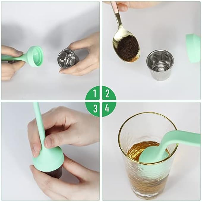 Philbinden 2Pcs Tea InfuserExtra Fine Mesh Tea Cup Filter Silicone Handle Perfect Tea Steeper For Loose Leaf Tea Or Herbal Tea For Mugs  Teapot Easy Clean And Safe Green And Red - Image 4
