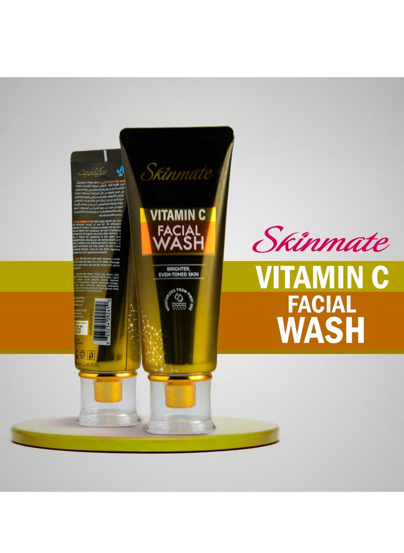 SKINMATE Face Wash Brighter Even Toned Skin 100 ml - Vitamin C  - Image 1