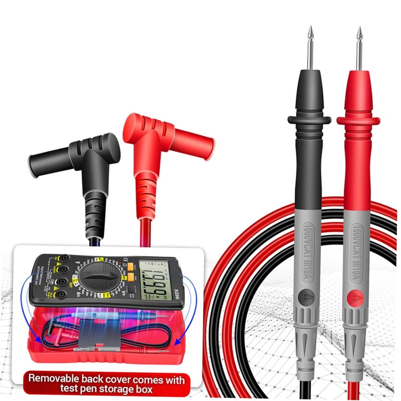 Operitacx Portable Digital Multimeter for Accurate DC AC Voltage Capacitance Measurement - Image 4