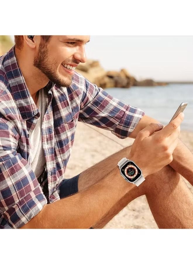 إيف حزام حلقة جبال الألب لأحزمة ساعات Apple 45 مللي متر / 49 مللي متر / 41 مللي متر / 44 مللي متر / 40 مللي متر حزام ساعة من النايلون حزام سوار رياضي iwatch Ultra Series SE 8/7/6/5/4/3/2/4 - Image 2