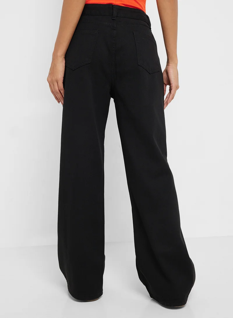 Ginger Mid Rise Straight Fit Jeans
