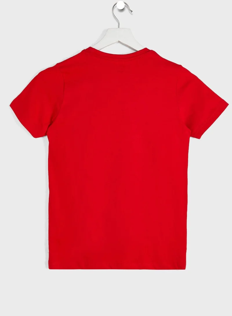 Ripples Round Neck T-Shirt Withn Sequin Detailing