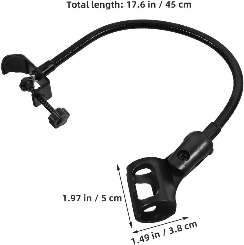 Gooseneck Flexible Microphone Stand with Universal Desk Mount, Adjustable Hose Mic Holder for Video Live Streaming and Podcasting, Compatible Microphone Arm for Studio Use - Image 2