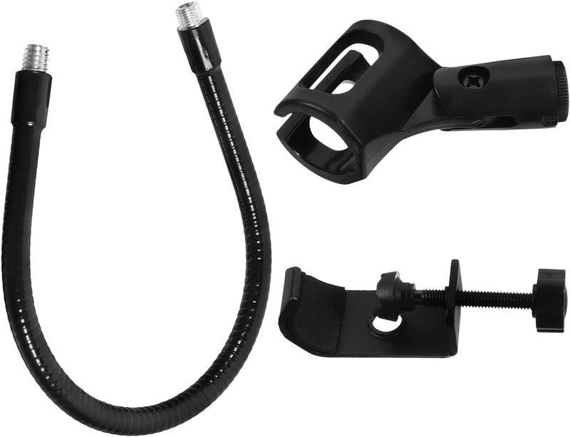 Gooseneck Flexible Microphone Stand with Universal Desk Mount, Adjustable Hose Mic Holder for Video Live Streaming and Podcasting, Compatible Microphone Arm for Studio Use - Image 1