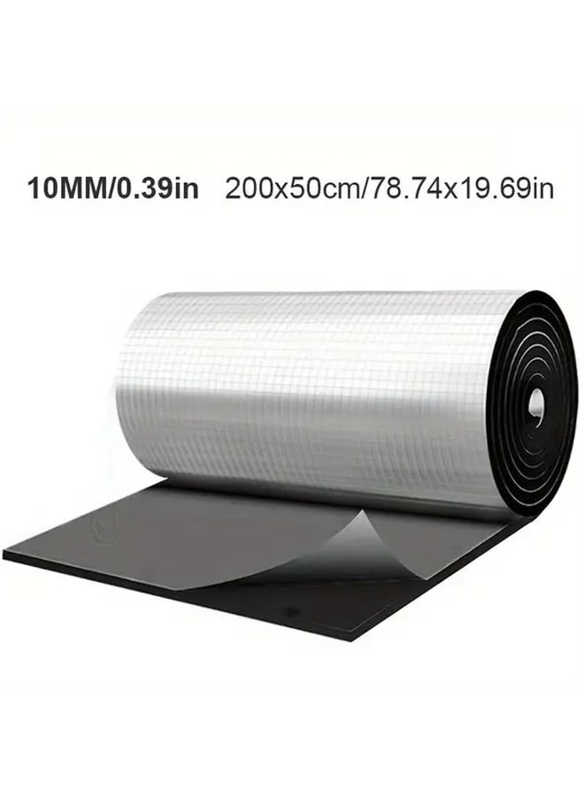 Self Adhesive Aluminum Roof Insulation 1pc 10mm Thick Heat Resistant Fireproof Energy Saving For Cars Trucks SUVs - Image 1