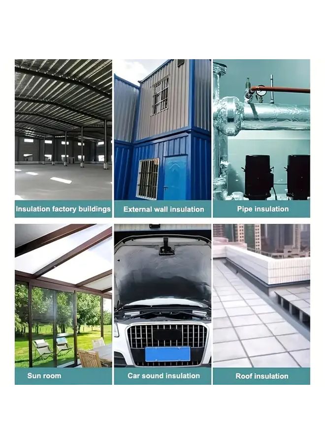 Self Adhesive Aluminum Roof Insulation 1pc 10mm Thick Heat Resistant Fireproof Energy Saving For Cars Trucks SUVs - Image 5
