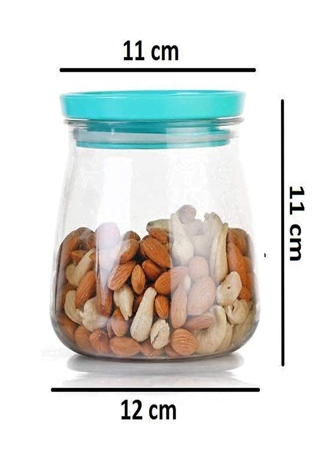 Episkey® Handi Shape Kitchen Storage Plastic Container, Air - Tight Storage Container for Kitchen | BPA-Free, lid for Rice| Dal | Flour | Snacks | Cereals -Modular| Jar Containers Combo 800 ml (2pcs) - Image 3