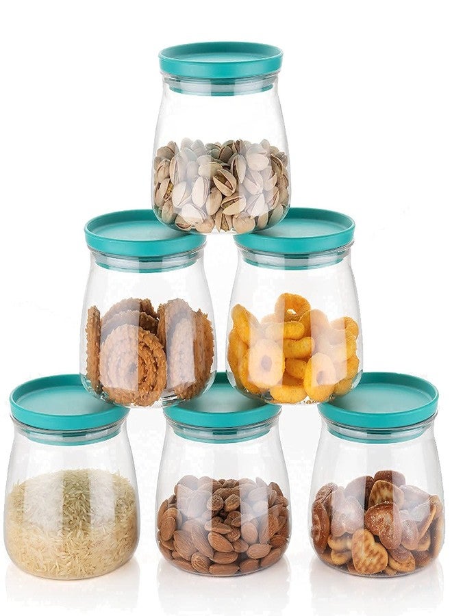 Episkey® Handi Shape Kitchen Storage Plastic Container, Air - Tight Storage Container for Kitchen | BPA-Free, lid for Rice| Dal | Flour | Snacks | Cereals -Modular| Jar Containers Combo 800 ml (2pcs) - Image 5