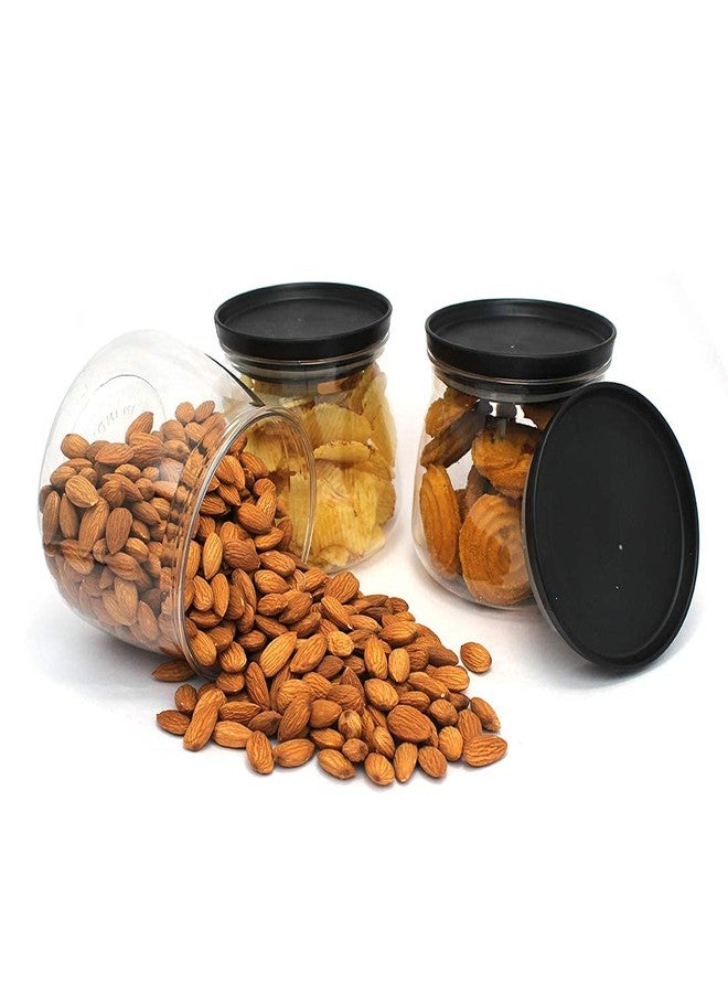 Episkey® Handi Shape Kitchen Storage Plastic Container, Air - Tight Storage Container for Kitchen | BPA-Free, lid for Rice| Dal | Flour | Snacks | Cereals -Modular| Jar Containers Combo 800 ml (2pcs) - Image 1