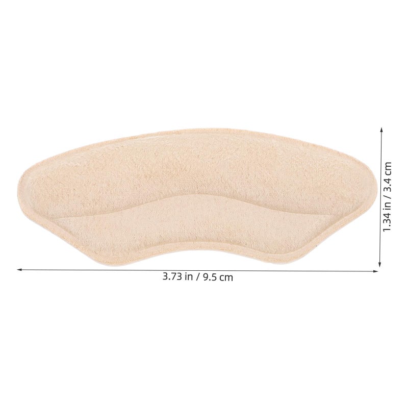 Beige Suede Heel Cushion Inserts Anti Slip Prevent Blisters For High Heels - Image 3