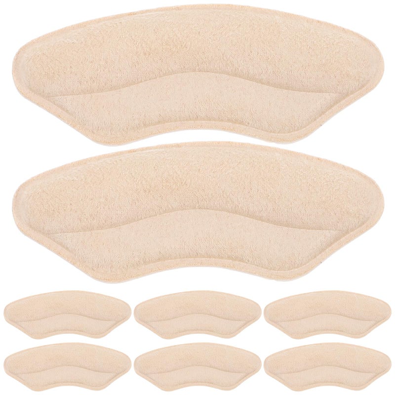 Beige Suede Heel Cushion Inserts Anti Slip Prevent Blisters For High Heels - Image 2