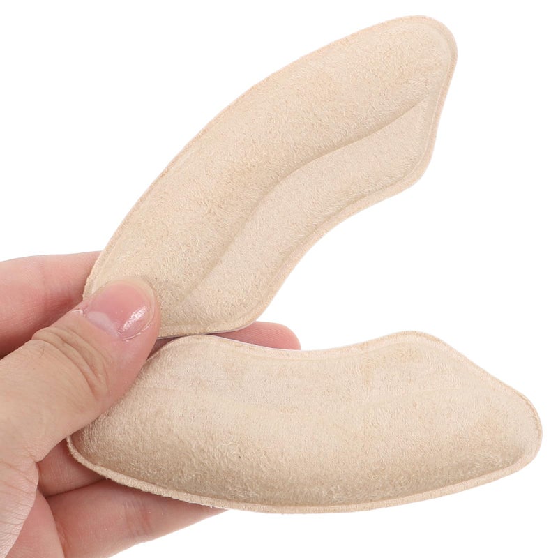 Beige Suede Heel Cushion Inserts Anti Slip Prevent Blisters For High Heels - Image 4