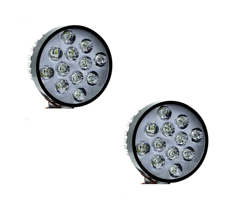 A2D DOT B.B 12 LED 6000k High Power Cut Reflector Glass Cree LED 6000K Car Aux Fog Light White Set of 2 for Chevrolet Spark Type 2 - Image 5