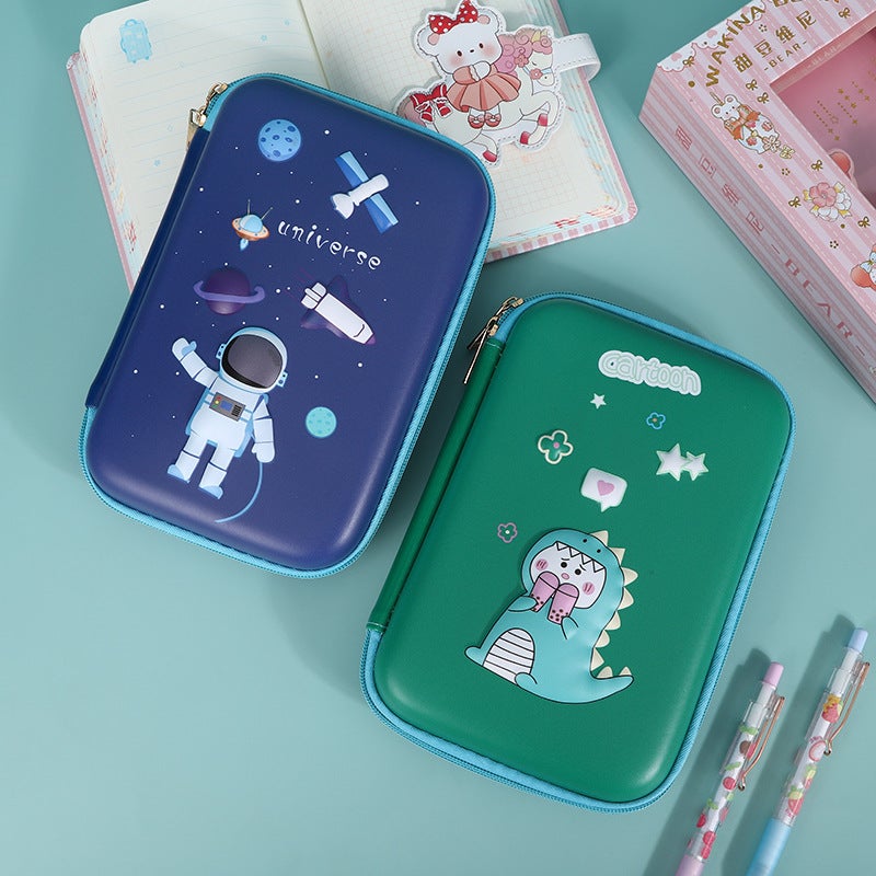 Square Cartoon EVA Stationery Box: Large Capacity - High Durable Material Pencil Case for School Students Office Workers - Image 5