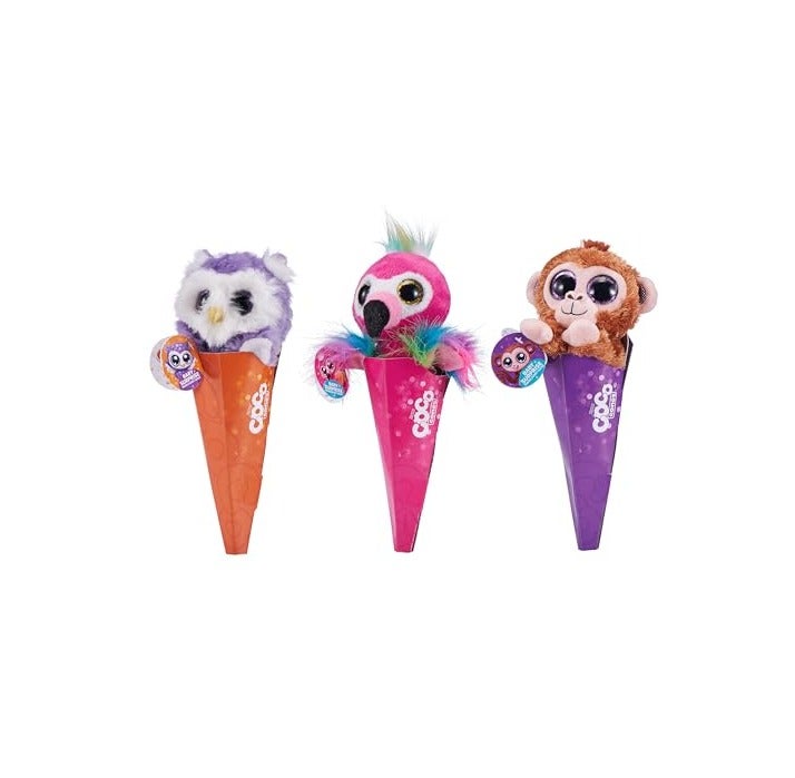 COCO Surprise Coco Cones (01 Pcs) by ZURU Animal Plush Toys with Baby Collectible Surprise in Cone, Randomly Assorted Animal Toy for Girls and Kids Mystery - Image 2