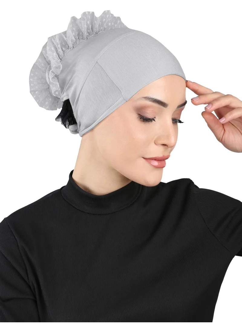 إيكاردين Non-Slip Bonnet with Knob - St 510 Dark Gray