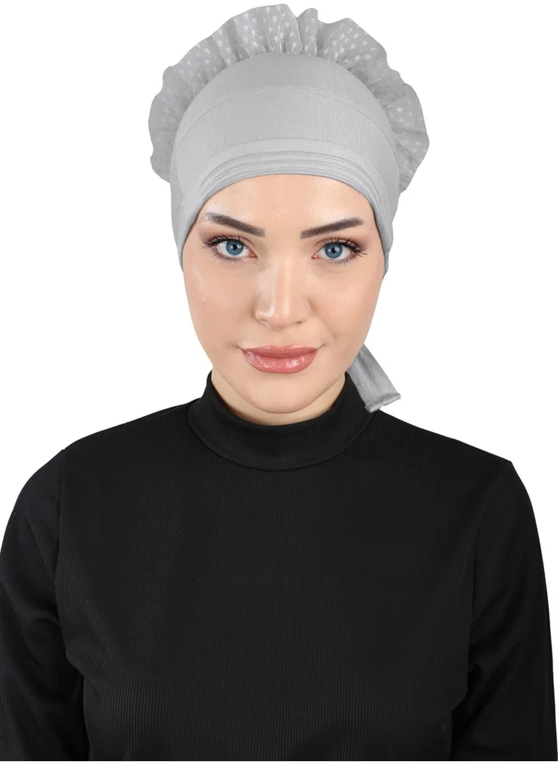 إيكاردين Non-Slip Bonnet with Knob - St 510 Dark Gray