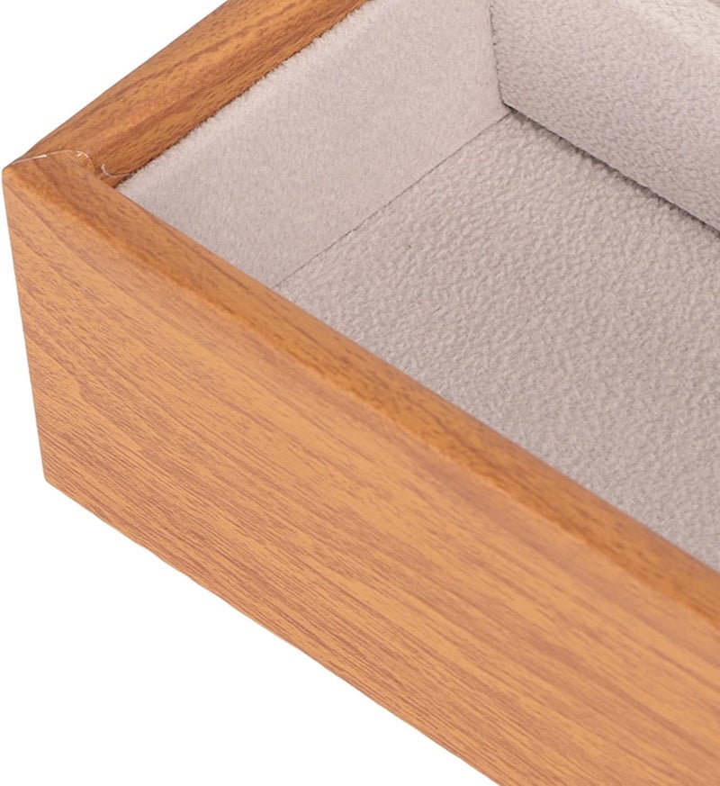 كلاراكو منظم النظارات الشمسية، حافظة عرض نظارات من الجلد الصناعي والخشب الصلب مع 10 فتحات، حافظة تخزين نظارات خفيفة الوزن محمولة بسعة كبيرة للنساء والرجال - Image 5