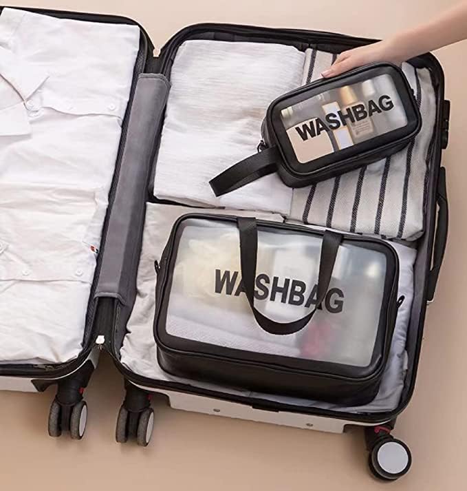 3-Piece Waterproof Travel Makeup Bag Set for Women - Image 5