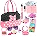 Mytothfy Pretend Play Purse for Little Girls Toddler Purse with Pretend Makeup Toys for Toddlers Princess Pretend Play Purse Toys with Accessories Kids Purse Toy Birthday Gift for Girls Age 3 4 5 6 - Image 3