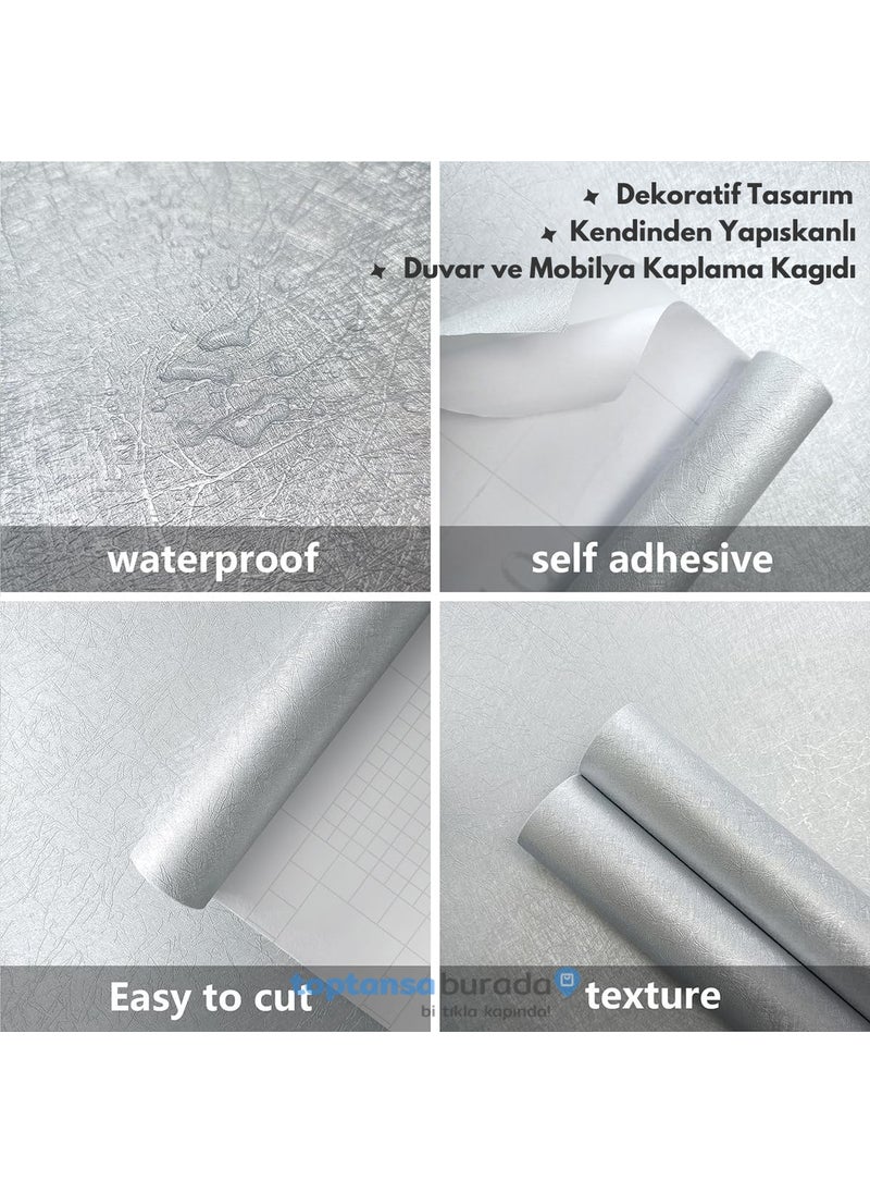 Technosmart 60CM×100CM Self Adhesive Modern Look Wallpaper Kitchen Cabinet Table Covering  - Image 3