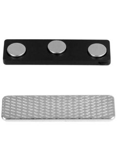 ExcelMark 100 Name Badge Magnets - Magnetic Name Tag Holders With 3 Magnets  - Image 1