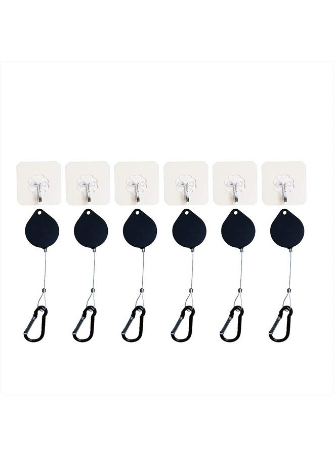 Orzero (6 Pack) Orzero VR Cable Management Compatible for Quest 2, Quest, Rift S, Valve Index, HTC Vive, Sony Playstation or Other Wired VR Games Retractable with Lanyards and Adhesive Hooks - Image 1