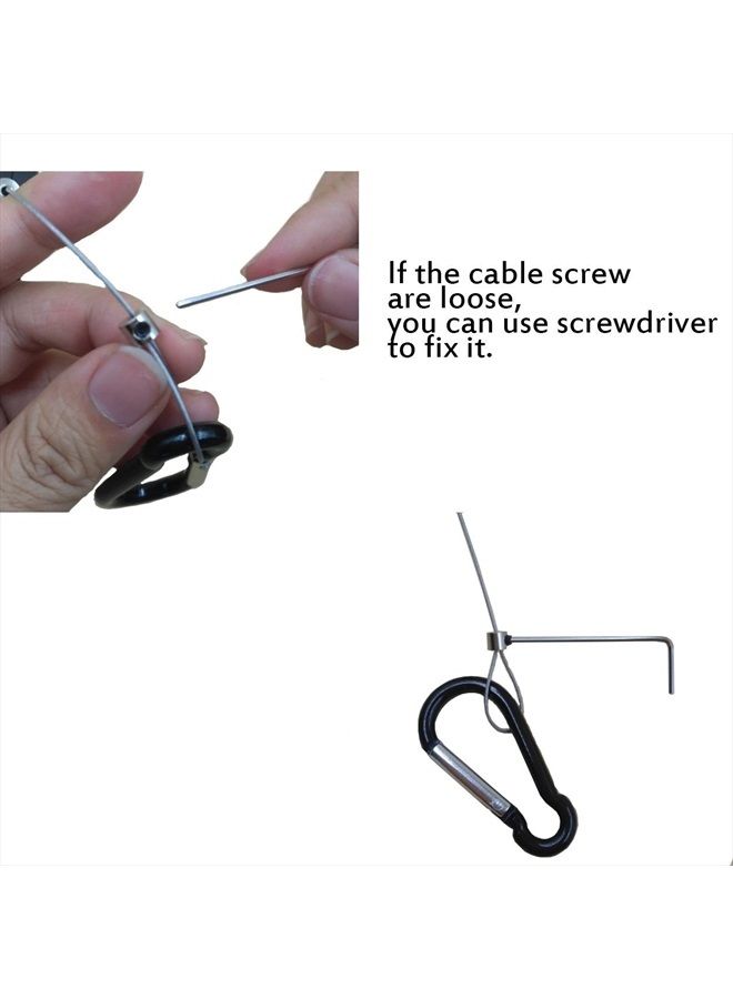 Orzero (6 Pack) Orzero VR Cable Management Compatible for Quest 2, Quest, Rift S, Valve Index, HTC Vive, Sony Playstation or Other Wired VR Games Retractable with Lanyards and Adhesive Hooks - Image 4