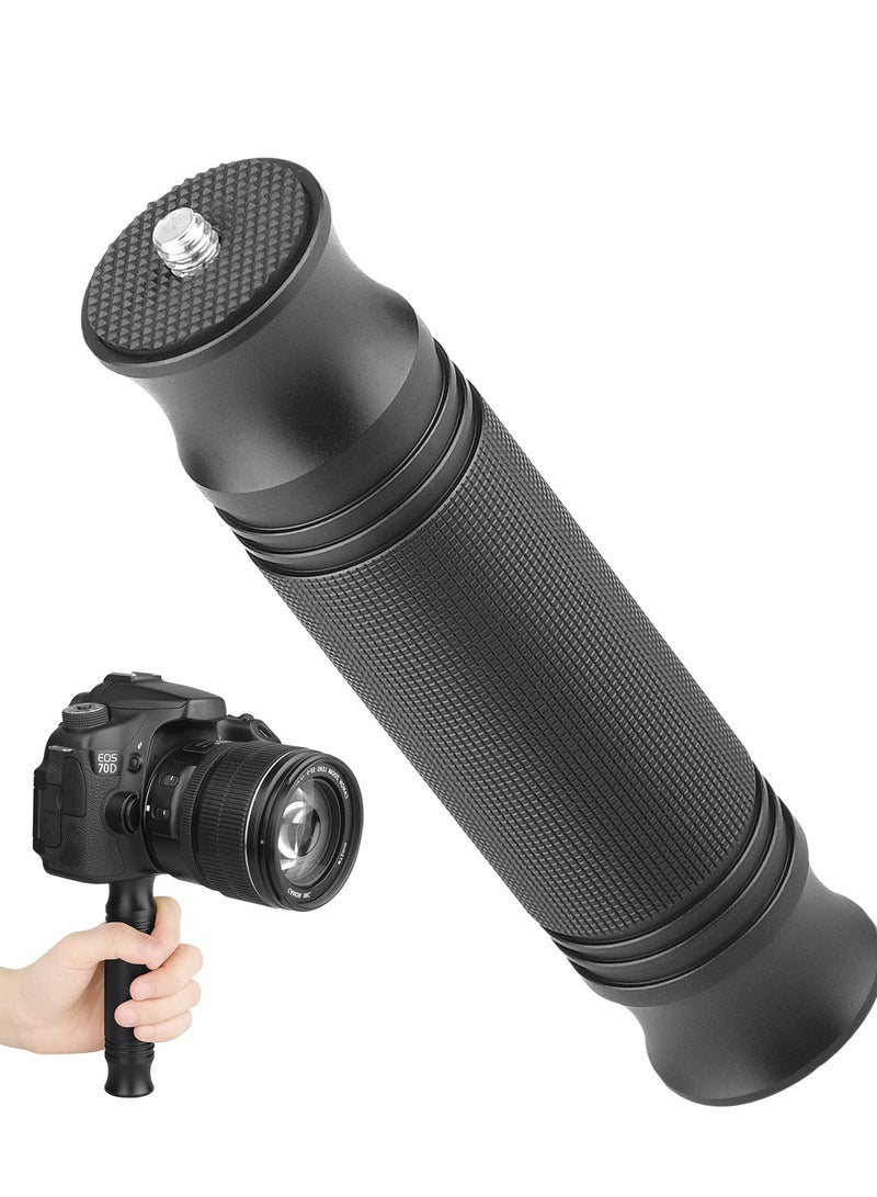 SOLARAE Universal 1/4'' Camera Handle Grip Stabilizer for Smartphones, SLR, DSLR, and Camcorders - Ergonomic Handheld Support for Steady Shooting and Enhanced Control. - Image 1