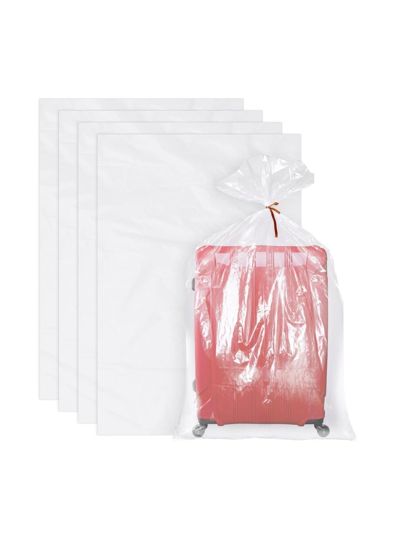 MostNow 10 Pack Large Clear Plastic Bags, 40" x 60" Moistureproof Dustproof Large Storage Bags, Reusable Giant Extra Luggage Storage Bags for Luggage, Suitcase,Furniture, Chair, Kids Bike