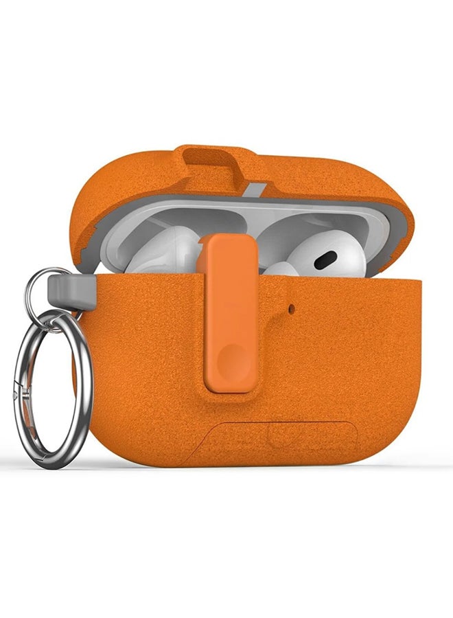 O Ozone Case for Airpods Pro 3 |Modern Lock Hard Rugged with Secure Lock  Protective Case Cover for Apple AirPods 3rd Generation Case Cover for Men -Orange - Image 1