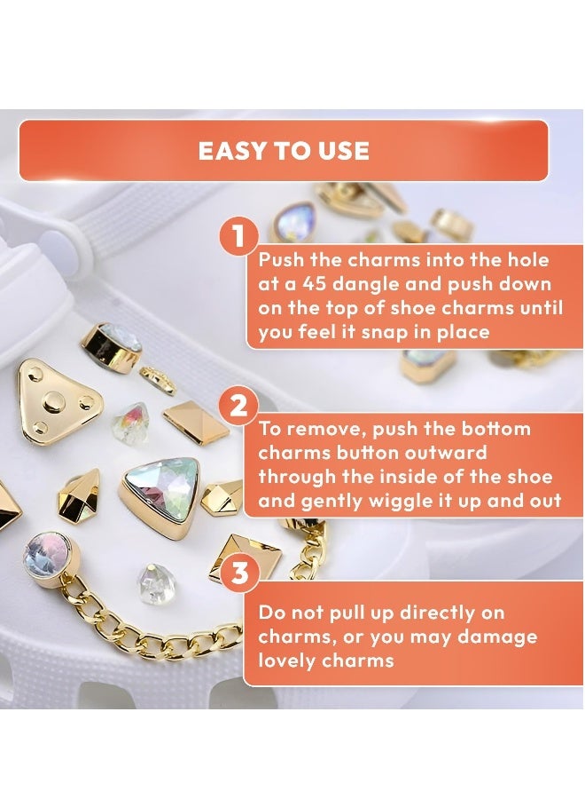 24 Colorful Shoe Charms for Girls and Women Bling Accessories Perfect for Parties and Birthdays - Image 5