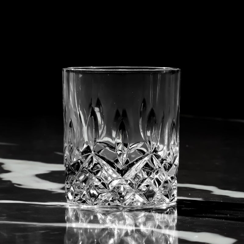 Lemonsoda Crystal Cut Old Fashioned Whiskey Glasses Set Of 2  4  6-10Oz Ultra-Clear Premium Lead-Free Rocks Glass Tumbler For Drinking Bourbon  Scotch  Cognac  Cocktails (Set Of 2) - Image 5