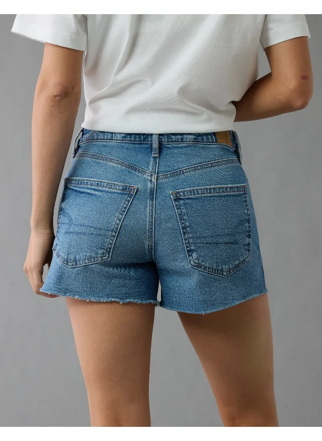 American Eagle AE Strigid Super High-Waisted Relaxed Denim Short