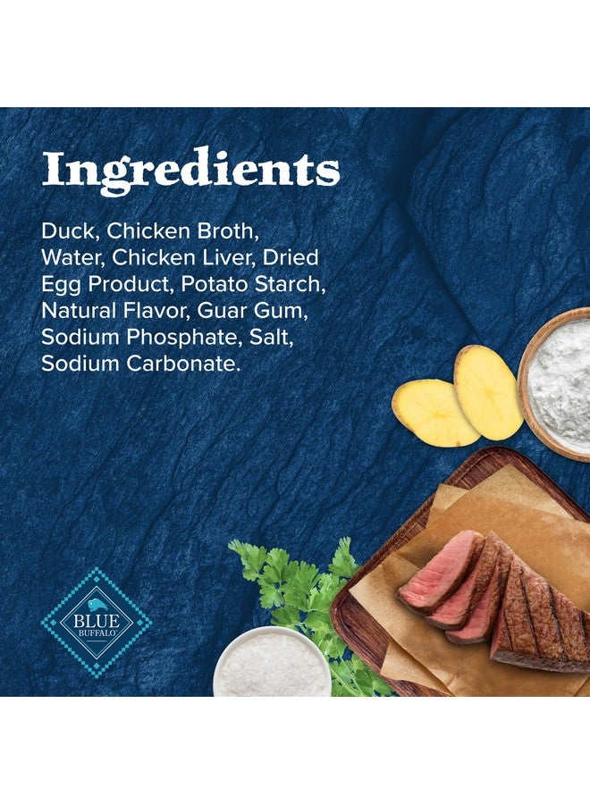 بلو بافلو طعام الكلاب الرطب الطبيعي عالي البروتين من بلو بافالو وايلدرنس تريل توبرز وايلد كاتس، قطع البط في مرق دسم، كيس 3 أونصة، 24 قطعة - Image 5
